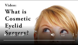 What is cosmetic eyelid surgery video cover
